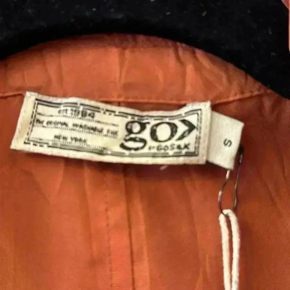 Go> By Go Silk Women's Orange Go> By Gosilk Go Crinkle Cut Silk Jacket Size S - Picture 3 of 8